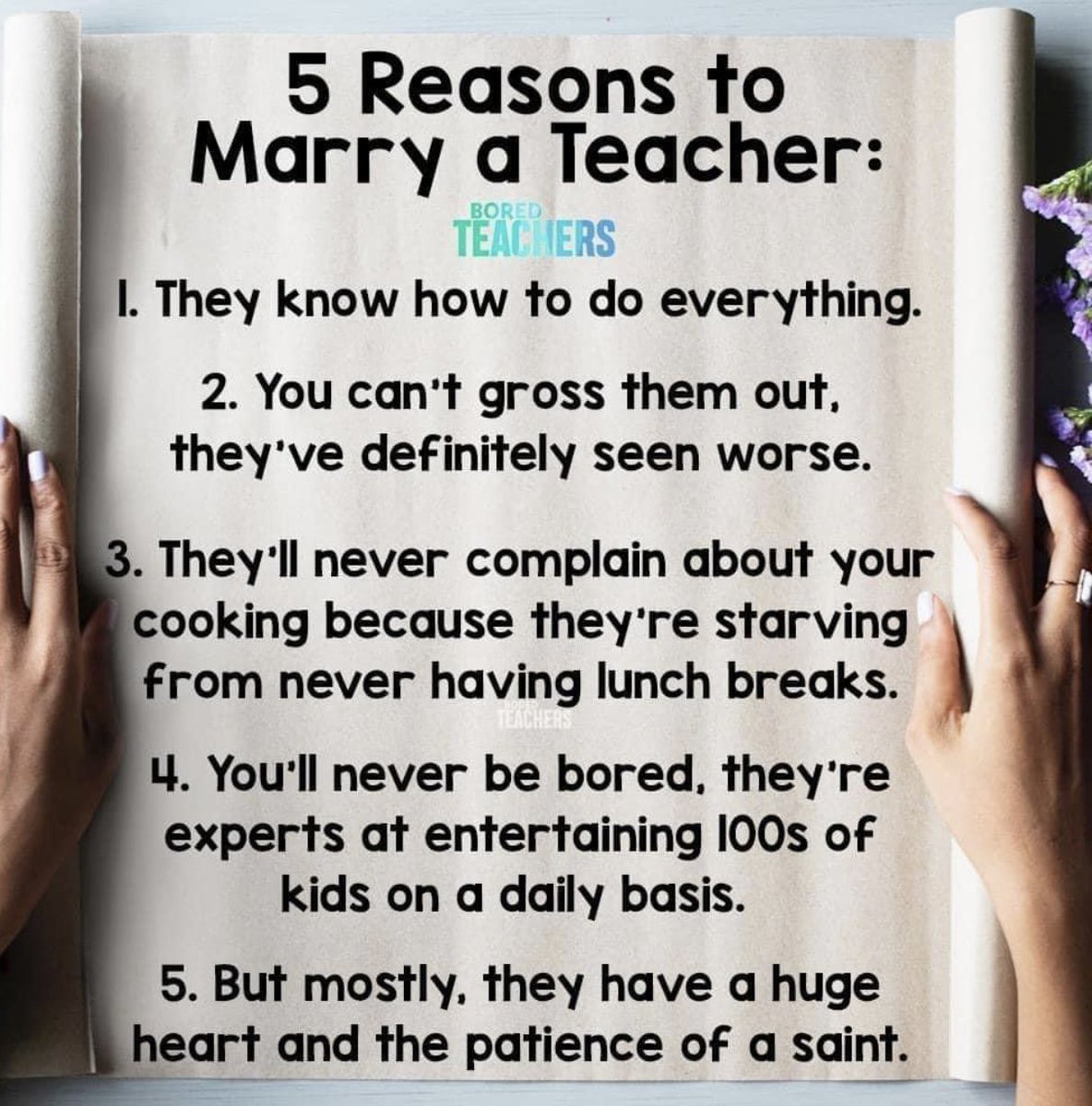 Teacher Life! So true! Marry a teacher ❤️👍🏻🤣🙏🏻 #SpecialEducationTeacher #TeacherQuotes