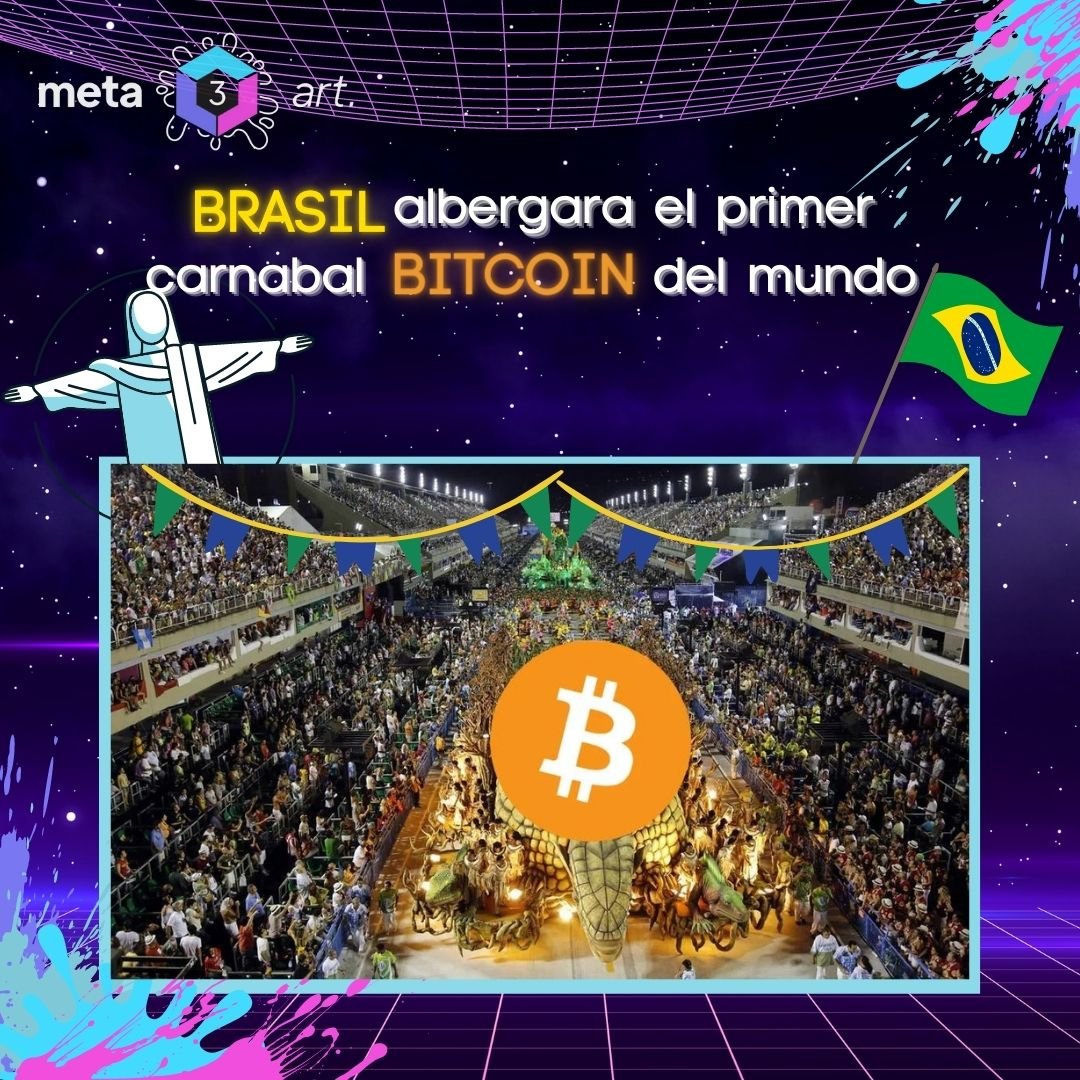 meta3art's tweet photo. Praia Bitcoin #Brasil🇧🇷 confirmó la realización del primer carnaval🎉 de Bitcoin en el país. Este se realizara en Jericoacoara, contará con talleres y lecciones
El objetivo de vincular a #BTC en los eventos es construir una #economía circular sostenible para los ciudadanos https://t.co/xpQrTiF3tD