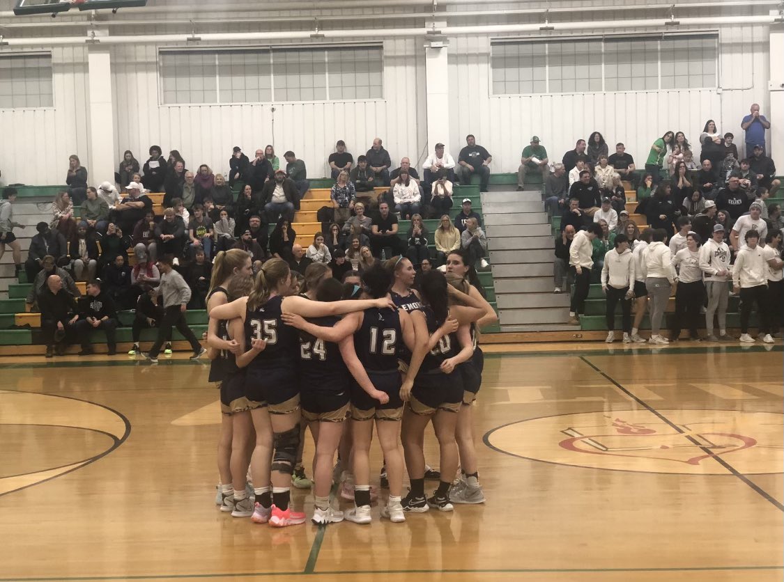 Not the way we wanted to end the season but it was not because of a lack of heart or effort. Bella Kedryna ends her senior year with a new career high 34 pts. Thank you Bella, Brooke &amp; Jess. You 3 seniors are irreplaceable! #WeCanWeWill <a href="/BKedryna/">bella kedryna</a> @brookepanush <a href="/JessicaBeasley_/">Jess Beasley</a>
