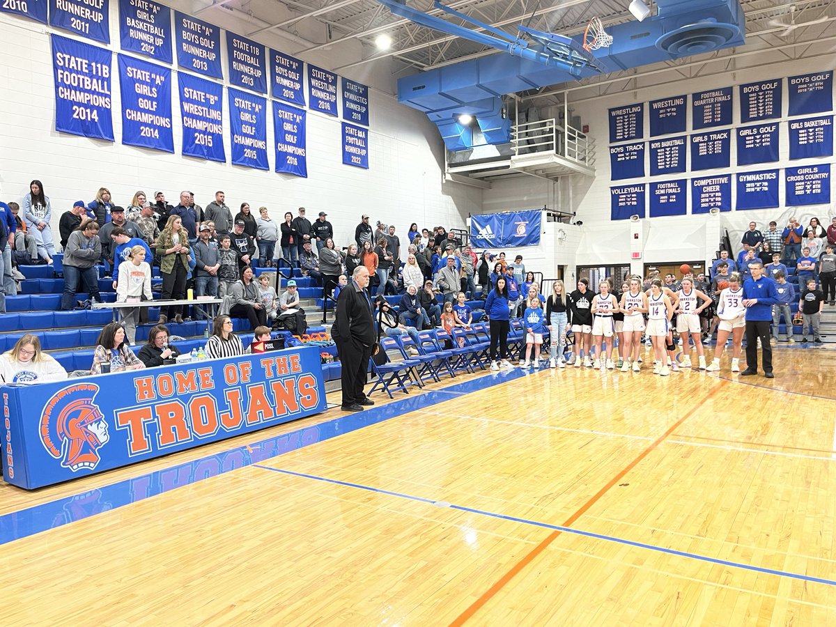 PtownTrojans's tweet photo. THANK YOU Coach Akre for 27 years of service to the Parkston Basketball programs!!! Your leadership and commitment have positively impacted hundreds of Trojans!!!! #TROJANPRIDE https://t.co/MbAedhqosy