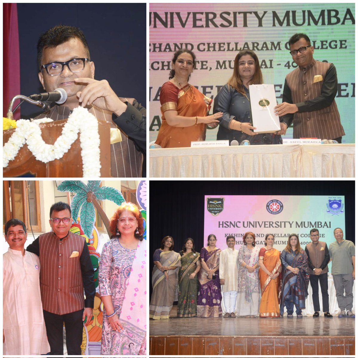 AneelMurarka's tweet image. Chief Guest at #ANANDOTSAV organised by the #NSSUnit of #KCCollege. Presented gifts to #SeniorCitizens and children affected with Thalassemia. 

When young people get involved in community activities, they develop a strong sense of responsibility towards society and the nation 🙏