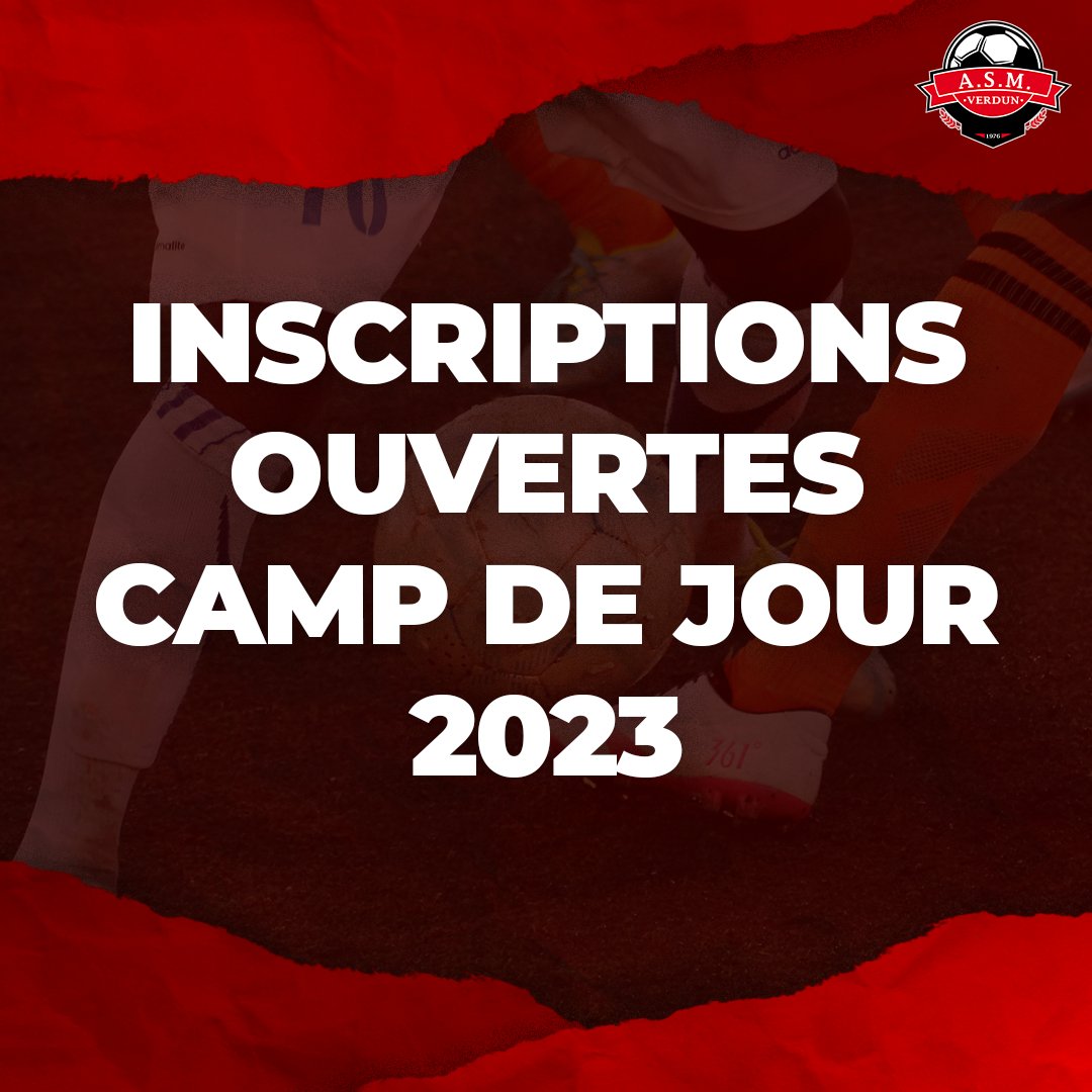 SoccerVerdun's tweet photo. Parce que nous avons hâte de vous accueillir cet été dans notre Camp de jour 2023, nous venons d’ouvrir nos inscriptions!

Merci de trouver toute l’information et le lien pour vous inscrire via la plateforme Amilia ici:

→ https://t.co/7IRCQsL5yx

#AllezVerdun https://t.co/Xr791kZFEt