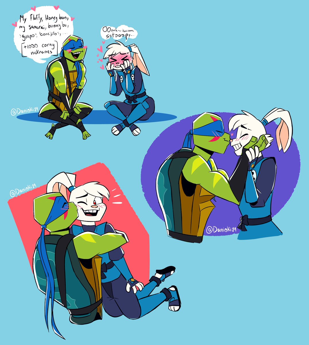 Happy (late) Valentine everyone 💕
I didn't have anything prepared, so once I got free I drew some sketches of this ship that I wanted to draw a LOT #rottmnt #RiseoftheTMNTmovie #rottmntleo  #SamuraiRabbit #usagichronicles #yuichiusagi  #leosagi #SaveRiseofTMNT