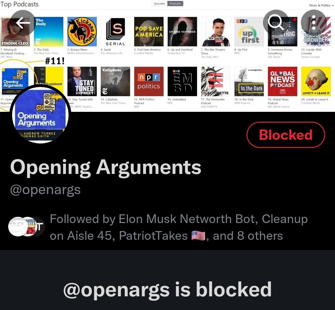 nadnerb_robbo's tweet photo. @JagerVanKaas @seriouspod He can't block me!!!!

Bloody disgraceful what he's doing. https://t.co/2nYytfjCWR