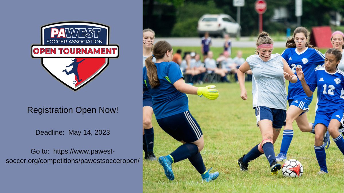 PA West Soccer on Twitter "Register now for the PA West Soccer Open