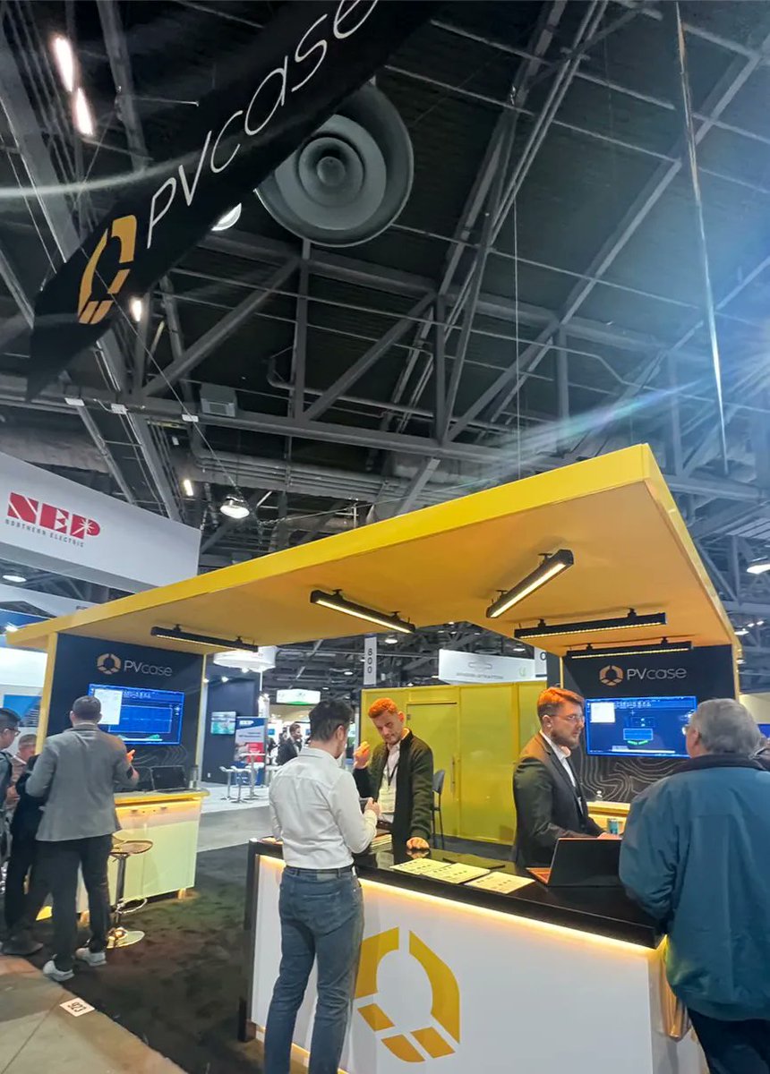 planxai's tweet photo. #Intersolar &amp; #EnerrgyStorage in N.America! The #energy &amp; #sustainability transition is in full swing, creating innovative solutions for commercial &amp; residential applications, from energy management(EMS) to defect detectors. Lots of untapped potential for #IoT &amp; #AI #innovation! https://t.co/b69BGjVPtM