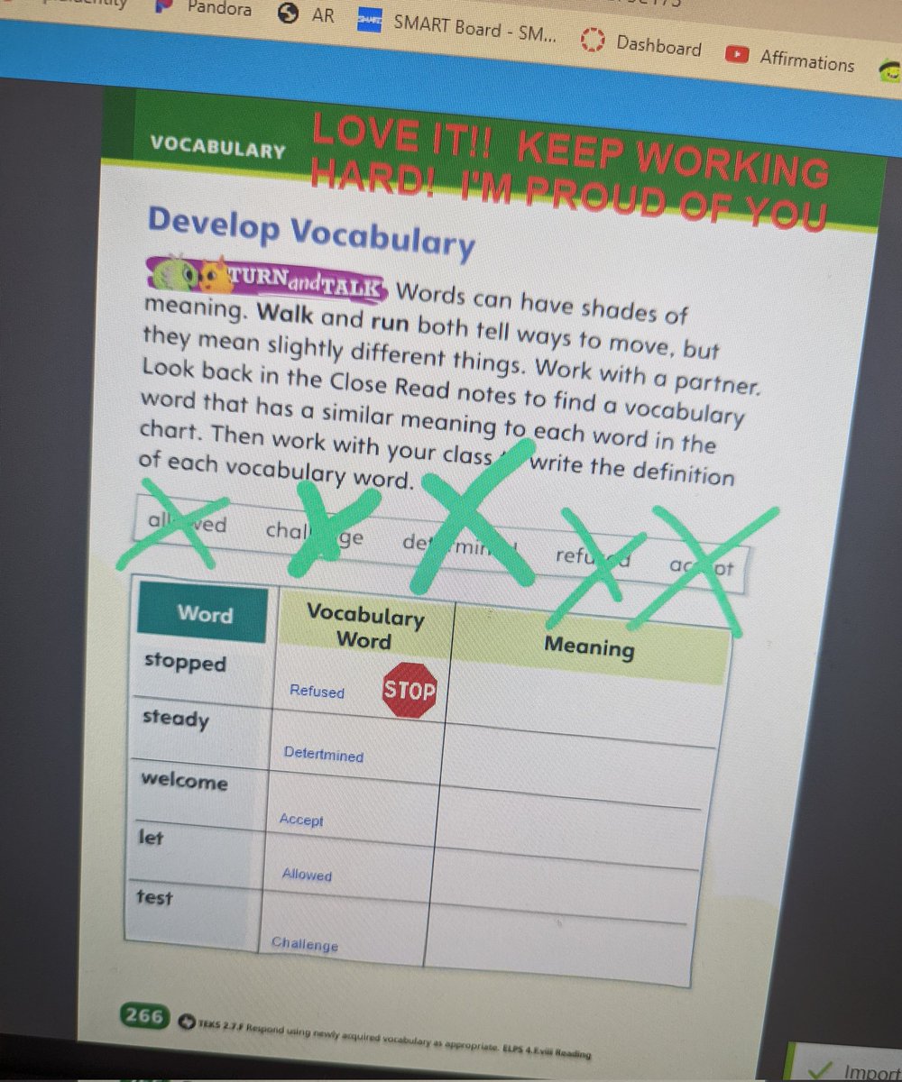 denise_walker17's tweet photo. When a simple vocabulary handout from the workbook becomes interactive!! 🙌🏽 The kids LOVED getting messages from me as I was grading their work!  @LumioSocial https://t.co/JAE4k4huTW