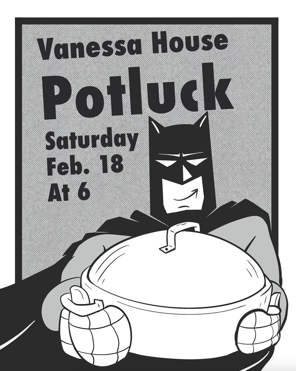 Duh-Nuh Nuh Nuh Nuh, BATMAN!  We are having a Beer &amp; Batman Potluck Party this Saturday at 6pm and everyone is invited.
