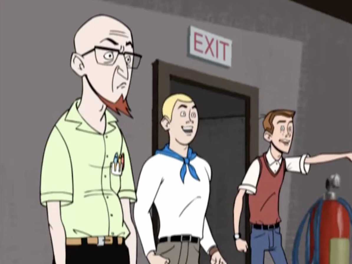 JamesUrbaniak's tweet image. Wow. The Venture Bros. pilot first aired 20 years ago, February 16, 2003. What a long, strange, scientastic trip it's been.