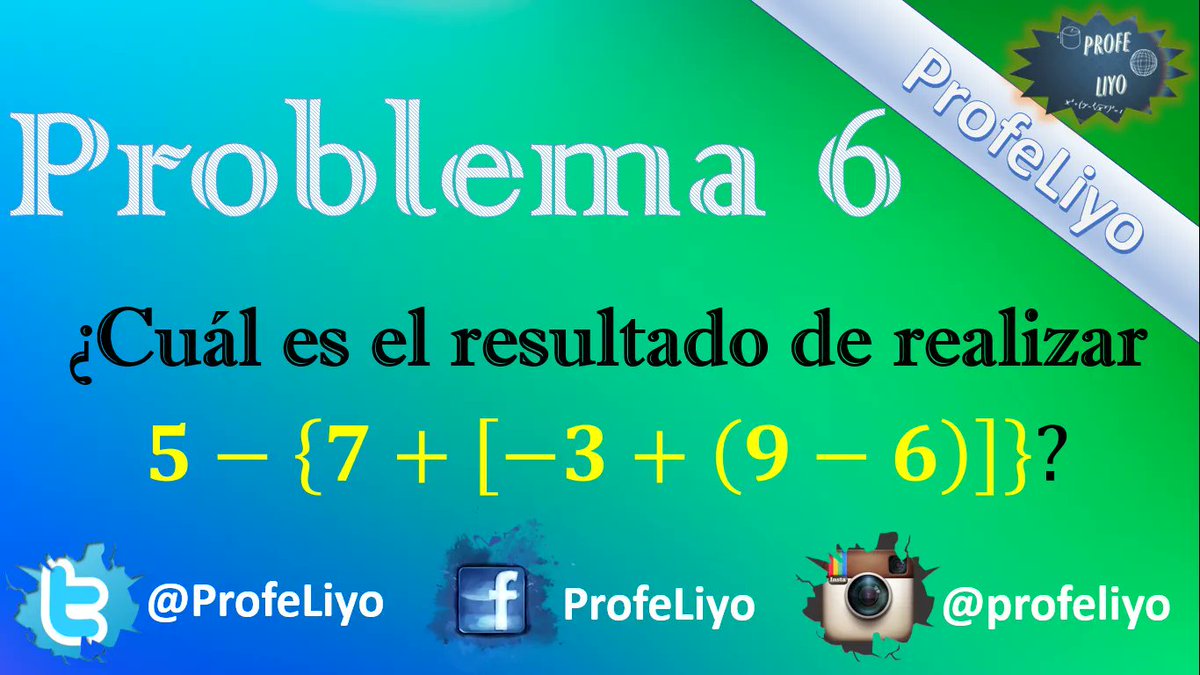 ProfeLiyo's tweet photo. 🔥 Otro problema que nos ayudará a perfeccionar los conocimientos 🎓 del uso de los signos de agrupación y la ley de los signos. ⚠️

https://t.co/ufSiEnXOq7

#leydelossignos #sumayresta #signosdeagrupacion #matematicas #aritmetica #matematik #aritmetik https://t.co/pozki6KUrL