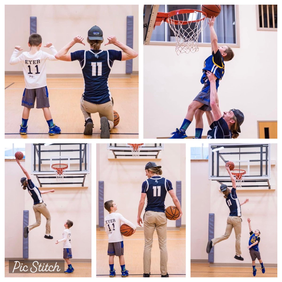 sherryeyer1's tweet image. Photos of our Senior, @r0ss3y3r, making a young baller’s birthday dream come true! 
Ross is his 🏀 hero, so this was an awesome surprise! 
… they even worked in some #SLAMDUNKS! 💙🏀
Happy Birthday Jaiden!

Mama is proud of you @r0ss3y3r for always making time for young athletes