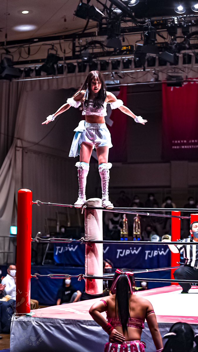 kaijyuuhiko's tweet photo. 2023/2/11後楽園ホール
TJPW「第3回“ふたりはプリンセス”Max Heartトーナメント」
#tjpw 
#tjpwMHT3    
#瑞希
#渡辺未詩　💕 https://t.co/BuRfQwp95Z