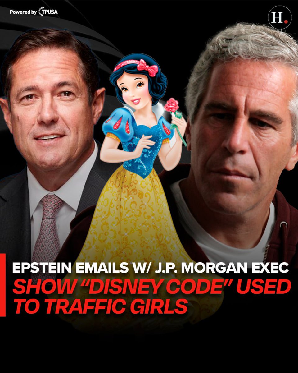 JackPosobiec's tweet image. Biden distracted you with all the UFO still while this story quietly dropped in the background
And no one is talking about it
BREAKING: EPSTEIN EMAILS WITH JP MORGAN EXEC RELEASED SHOWING 'DISNEY CODE' USED BY CHILD SEX TRAFFICKER
podcasts.apple.com/us/podcast/epi…