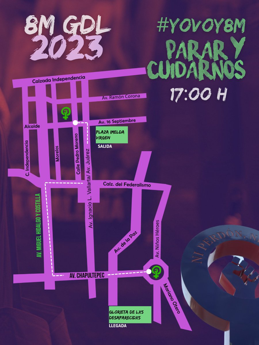 💜 PARAR Y CUIDARNOS 💜

Una vez más nos convocamos a encontrarnos y tomar las calles este 8M porque las violencias atentan con nuestras vidas todos los días, porque necesitamos parar a escucharnos, reconocernos 
 reconstruirnos y cambiarlo todo 🔥