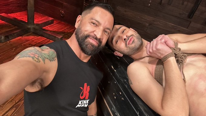 That’s my bitch @JesseFerrer_ @kinkmen #kinkmen #gayporn https://t.co/7HEzpP61jR