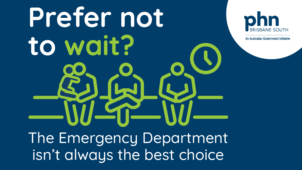 When people feel unwell the emergency department is not always their best option. From help finding a GP, having a phone call with a nurse, or locating a respiratory clinic, Emergency Choices can help. emergencychoices.org.au