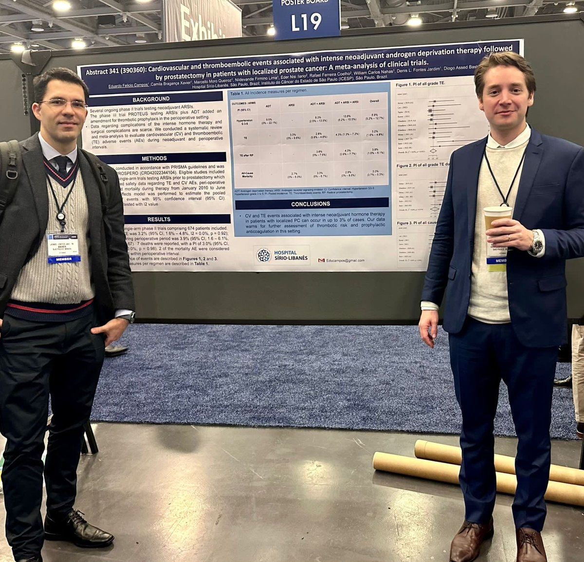 Denis Jardim (@jardim_denis) on Twitter photo Check our poster at #GU23. Adverse cardiovascular and thromboembolic events during intense NeoAdj Androgen Blockade before Prostatectomy. Raise concerns for this future strategy. <a href="/FellowsHsl/">HSL MedOnc Fellows</a> <a href="/DiogoAssed/">Diogo Assed Bastos</a> Check our poster at #GU23. Adverse cardiovascular and thromboembolic events during intense NeoAdj Androgen Blockade before Prostatectomy. Raise concerns for this future strategy. <a href="/FellowsHsl/">HSL MedOnc Fellows</a> <a href="/DiogoAssed/">Diogo Assed Bastos</a>