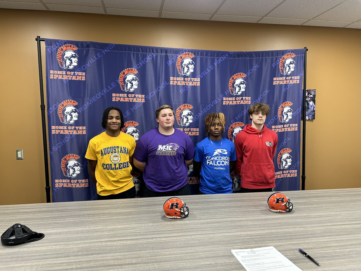 RhsSpartanfball's tweet photo. It was a pleasure to host a signing day for these 4 guys! Can’t wait to see them excel at the next level! @ShahanGavin @KadenMcshaw @coreyvsdawrld @blizniak_n https://t.co/FCwf4Tmdog