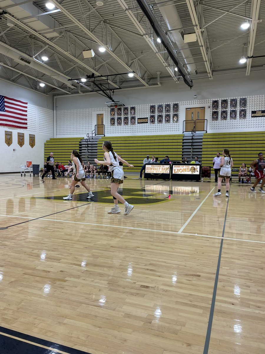 The Lady Lions are cheering on the JV before their senior night game at 7:00. Be there or be square! #EastSide