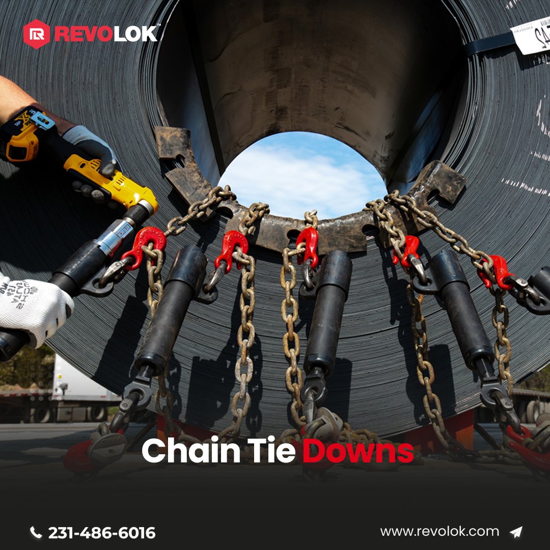 #Chaintiedowns are an essential piece of #equipment for flatbed #truckdrivers, but they can be difficult and time consuming to use. The REVOLOK 6600 is a revolutionary #loadsecurement device that is saferest. 
bit.ly/3jRFZyR
