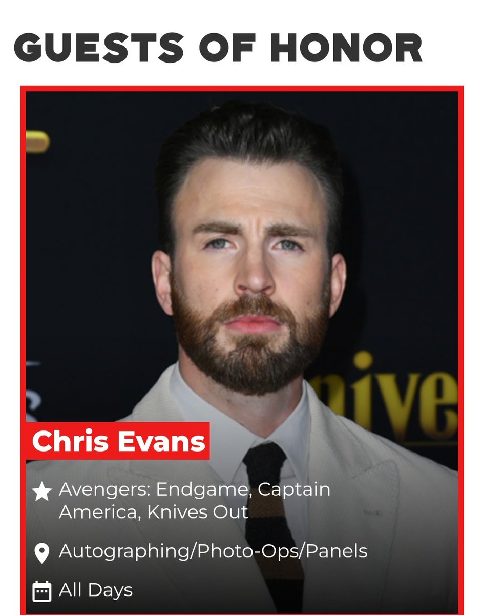 Chris Evans Argentina on Twitter "📌 Chris Evans asistirá al Chicago Comic & Entertainment Expo