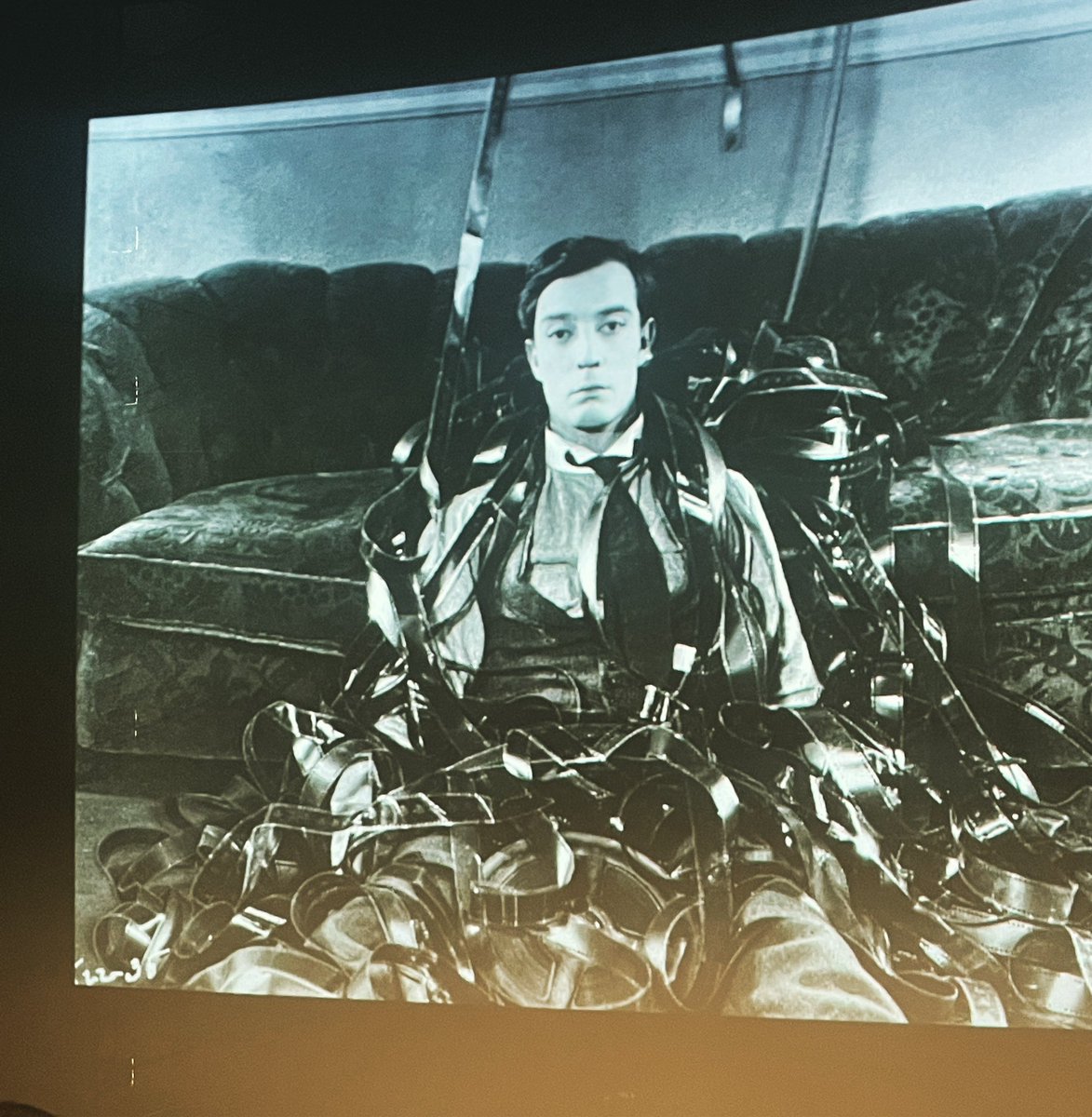 Thanks <a href="/SlapstickFest/">Slapstick Festival</a>,  <a href="/theflyingeditor/">Polly Rose</a> and <a href="/GraemeGarden1/">Graeme Garden</a> for hosting a great Keaton double bill. Always fantastic to see him on the big (biggest!) screen with live accompaniment