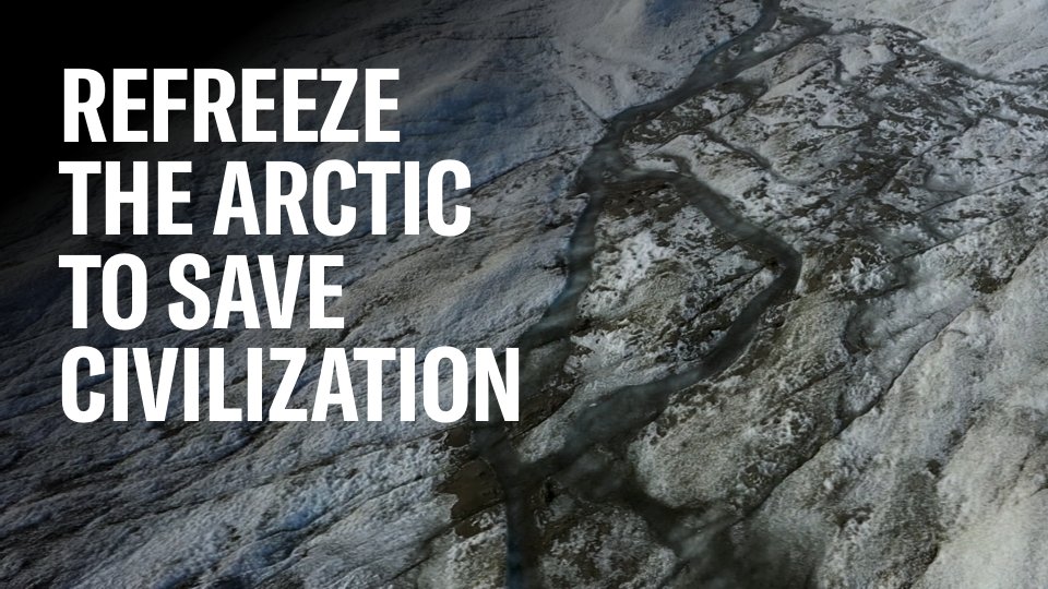 Climate change in the Arctic Circle gravely threatens all people. To counter this threat, we need to reduce emissions, remove excess greenhouse gasses, and—most importantly—refreeze the Arctic. WATCH Sir David King explain his revolutionary method: bit.ly/RefreezeTheArc…