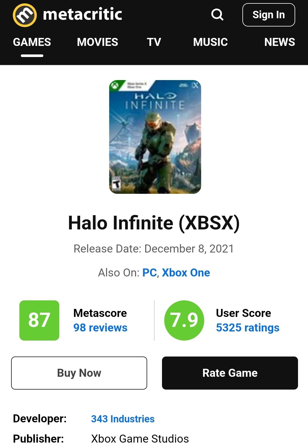 Halo - Metacritic