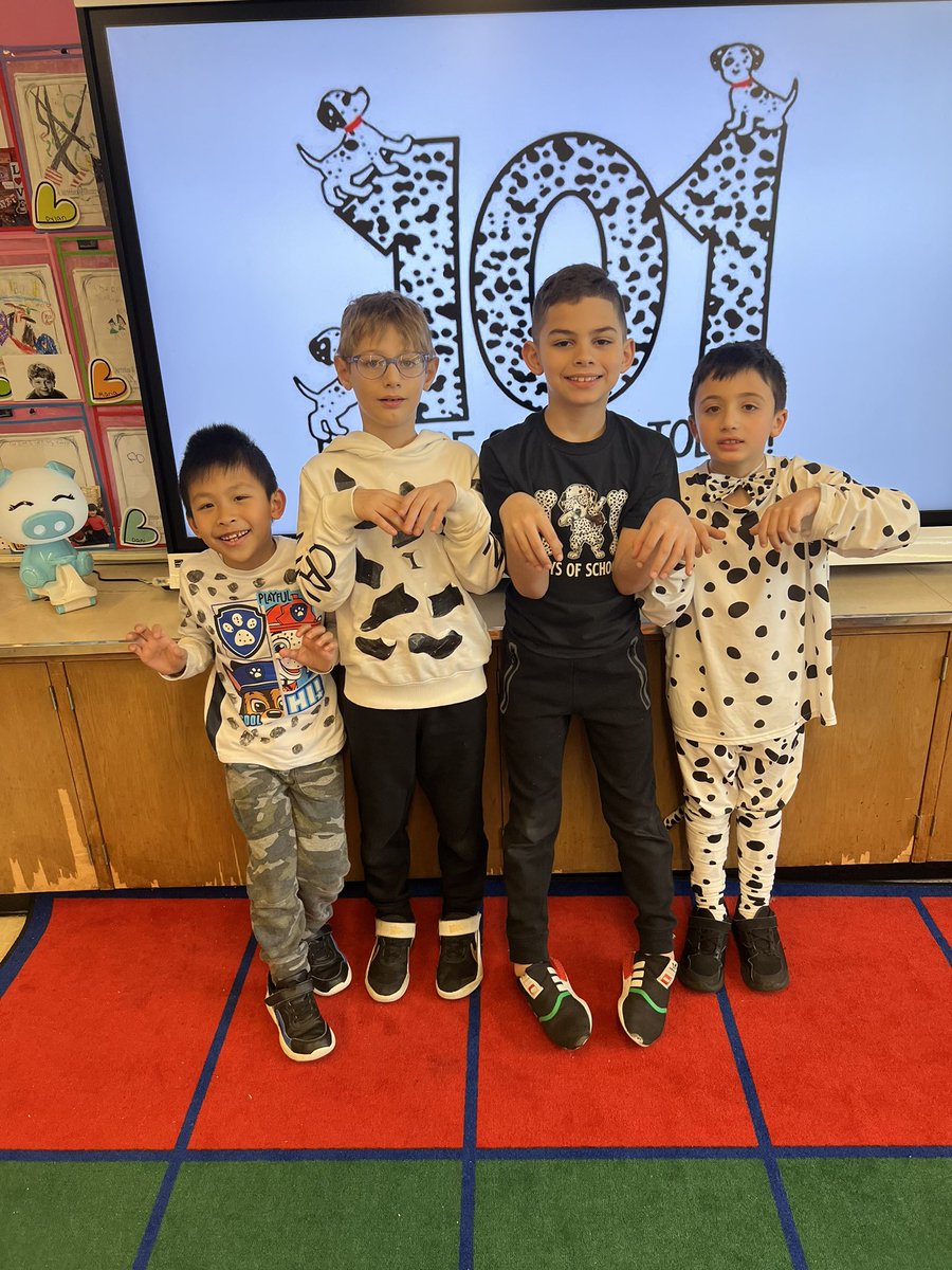 ps50si's tweet image. The celebration continues as 2-105 celebrates day 101 with a Dalmatian theme (of course!) 😜 101 days smarter at #ps50