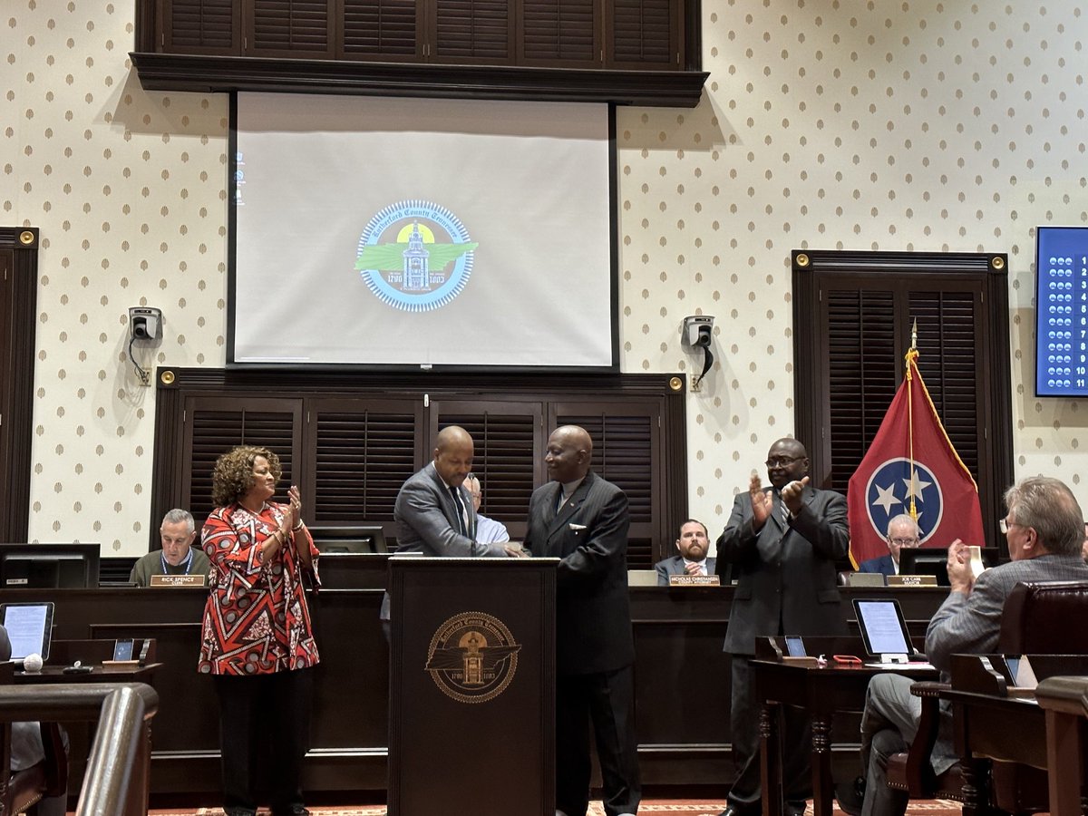 The one and only Coach Ricky Field being honored tonight with a resolution of extraordinary service and leadership by the Rutherford County Board of Commissioners.  Thank you Coach Field for the countless lives you have impacted! #RutherfordProud ⁦<a href="/rucoschools/">Rutherford County Schools</a>⁩ ⁦