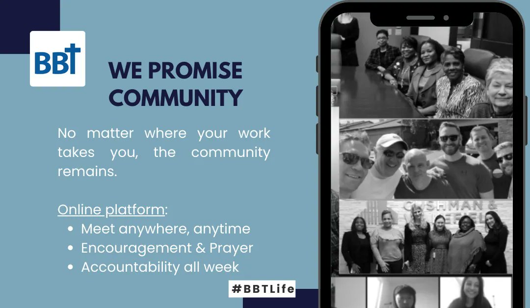 BBT_org's tweet photo. Even if you are traveling, work remotely, or are just having a busy week - we make it easy for you to touch base with other believers for time in God's word and prayer. Learn more - https://t.co/I4nsN6spof

#gettogether #remote #travel #community #accountability https://t.co/toC7eMkm34