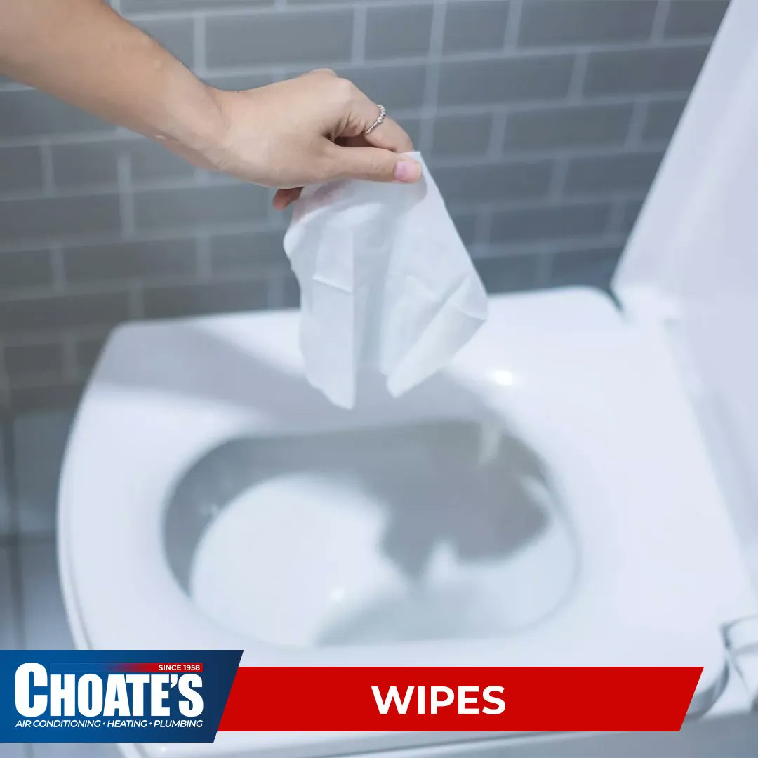 Are you guilty of flushing things down your toilet that you shouldn't? Here are 5 things NOT to flush down your toilet….. But if you do, don't worry! Our plumbing experts are here to help 😉. #PlumbingProblems #ToiletTips #ExpertPlumbingServices #choosechoates