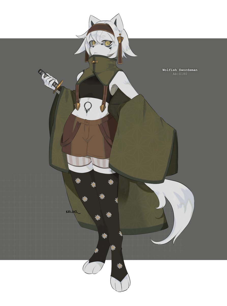 「Wolfish SwordsmanInfo below! 」|☀️keldel☀️のイラスト