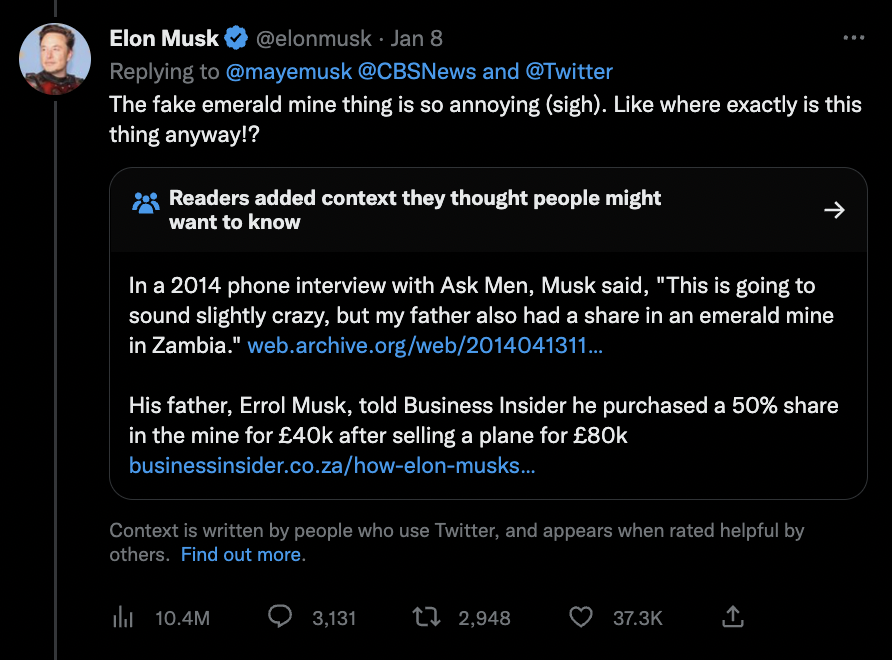 zei_squirrel's tweet image. it's hilarious how Elon Musk keeps denying it and keeps being corrected by his own website