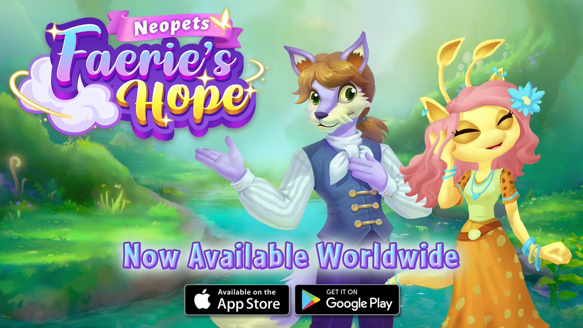 faeries_hope's tweet photo. Today's the day! Neopets: Faerie's Hope is now available to be played WORLDWIDE! 🌎 What will your New Faerieland look like? 😍

Visit https://t.co/inuZKFH1pC to download the app today, or search "Faerie's Hope" in The App Store or on Google Play! 🧚✨ https://t.co/EYenWYPSWk