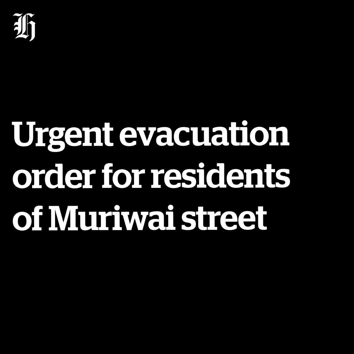 nzherald's tweet photo. #BREAKING | An urgent notice asking residents of Muriwai's Domain Cres to evacuate immediately has just been issued.

They should leave on foot and not drive or gather their possessions.

They should take their pets if they can.

🔗 https://t.co/ePAiGuOKt1 https://t.co/LqNpAoIiwa