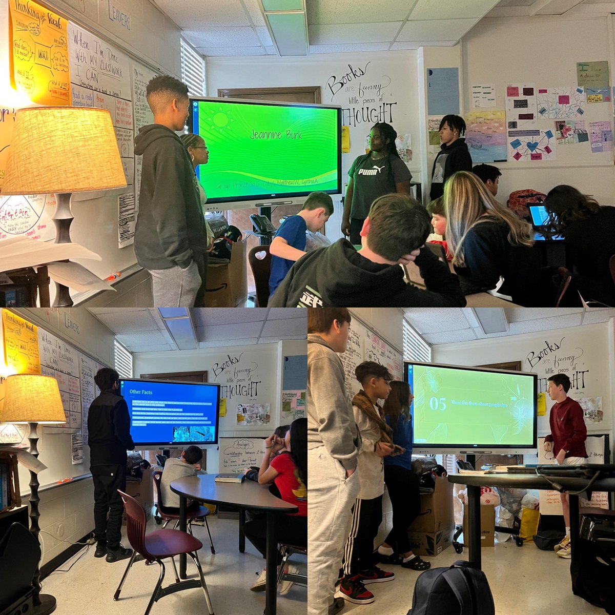 MrsAEllisSVHS's tweet photo. Kicking off our Historical Fiction Unit with building background. Students teaching their peers about Holocaust survivors. Leaders teaching leaders about leaders. @GinaChisum1 @drjayjones @AGHoulihan @TheLeaderinMe @SunValleyMSNC #greatnessgrowshere #LearningandLeadingTogether https://t.co/gAtTlvIf7L