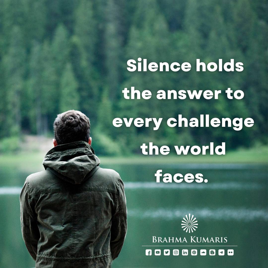 Peace is our true nature; when we try to run away from it, we create problems. But the moment we pause and find solace in silence, all our issues fade away in its power.
#brahmakumaris #silence #quoteoftheday #PeaceIsPower #peaceismyreligion #spiritualjourney #rajayoga