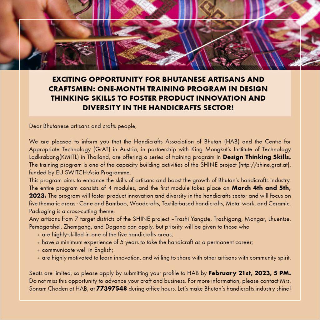 SHINEProject3's tweet photo. Opportunity is here at your door step!

Kindly register yourself in the training to enhance your skill further. https://t.co/vSg1zsQUrB
