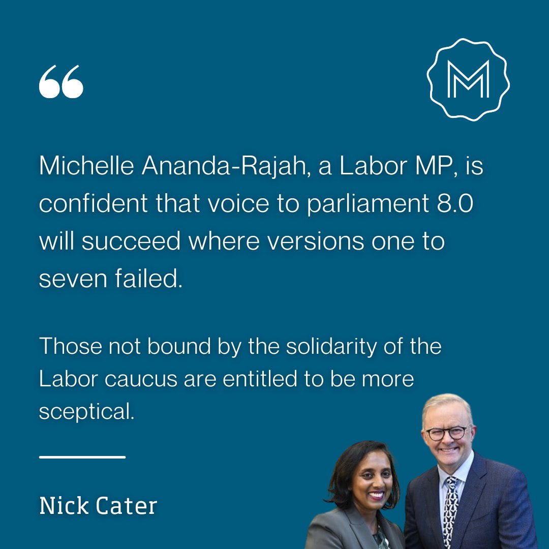 MenziesRC's tweet photo. The Albanese government hasn't bothered to absorb the lessons of previous well-intentioned but failed attempts to bring Indigenous representatives to the table, argues Nick Cater 👉 https://t.co/eO3WAQKCbT  
#auspol #voicetoparliament https://t.co/fr1L2SOWpA