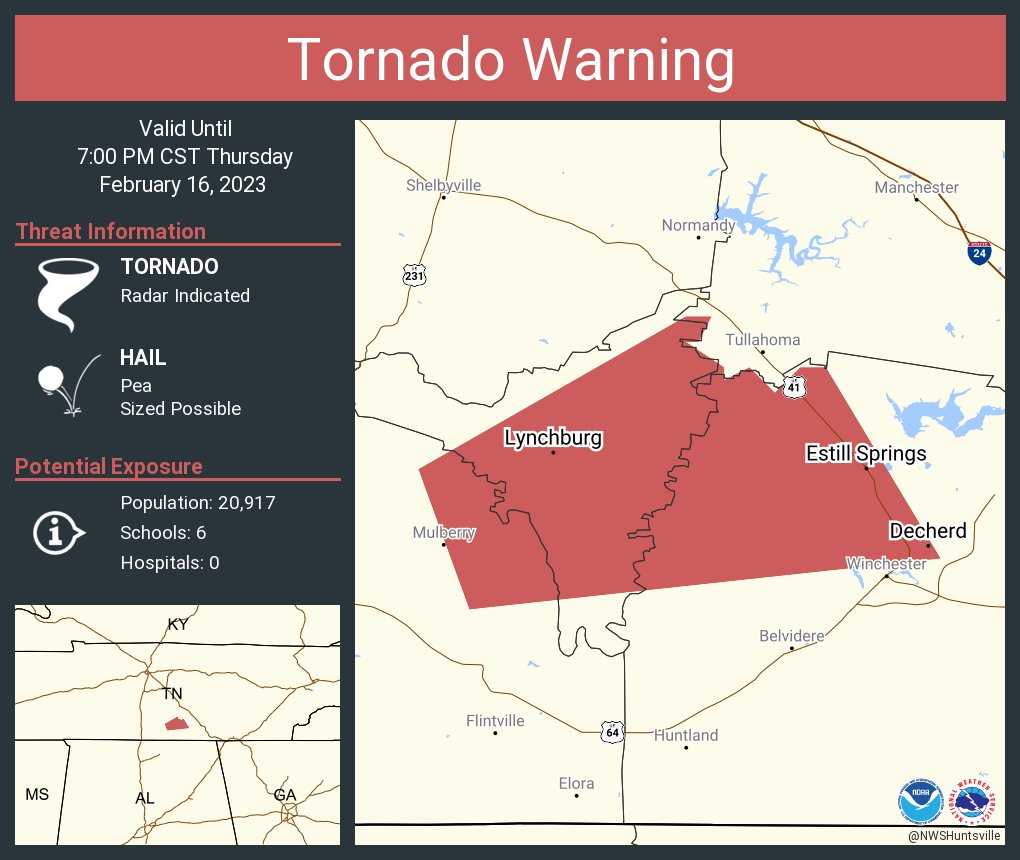 Joshua on Twitter "RT NWSHuntsville Tornado Warning