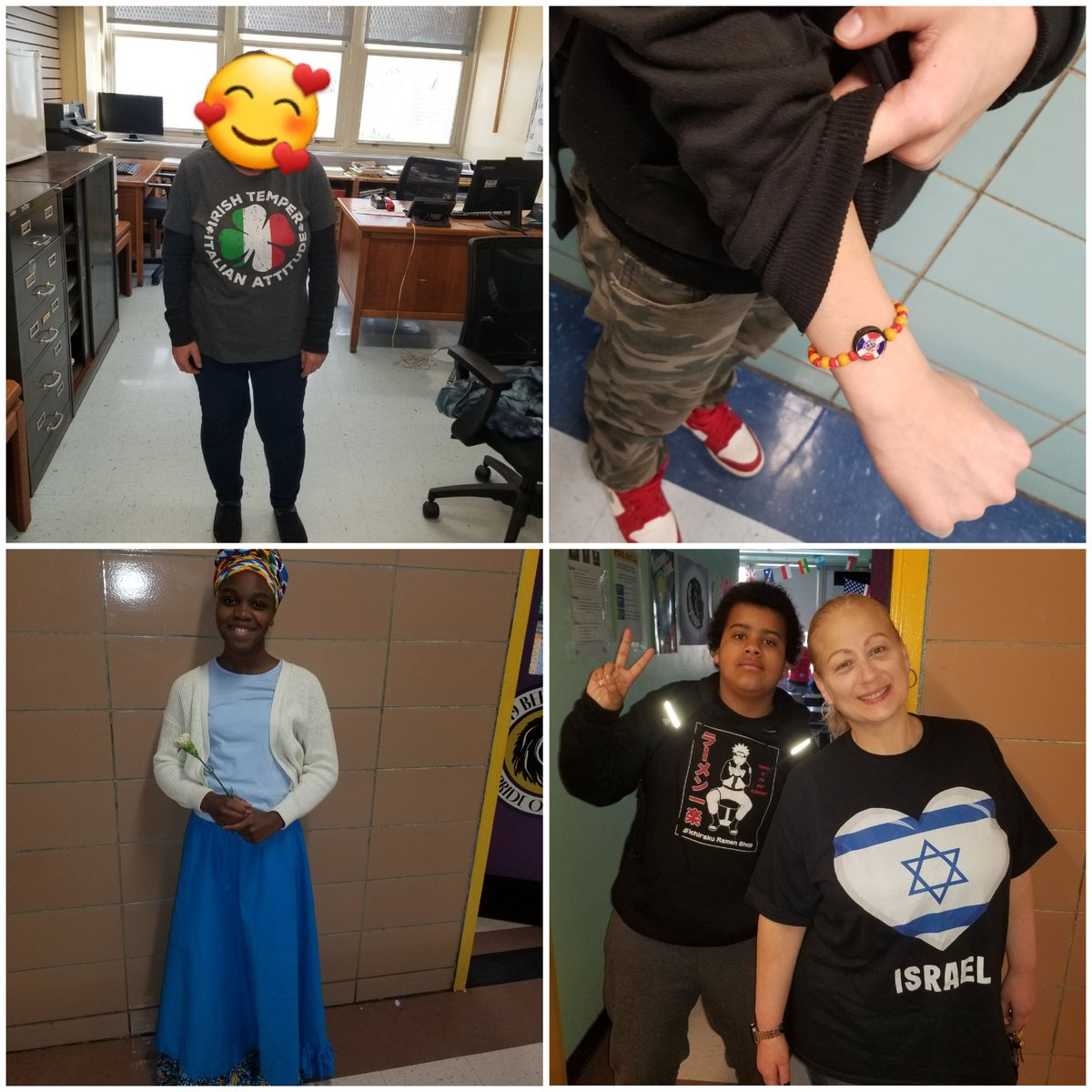 Cultural Heritage Day- from bracelets, to shirts, to full on traditional clothing, Our Lions represented! @CSD31SI @LissetteYoussef @DrMarionWilson @nycoasp @Ms_Nat_Lawrence @NYCSchools