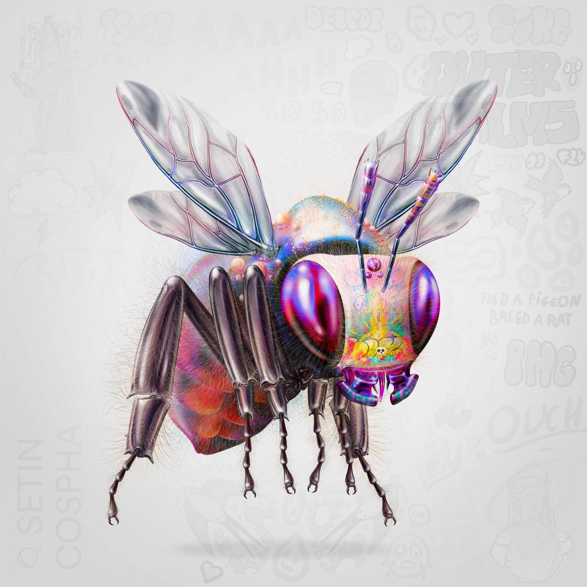 eyemseyelent's tweet photo. Love me a hairy Setin 🧬
@swarms_ai @delsol_art
🐝
🐝
🐝
#mythical #swarmsai #avax #nft #crypto #btc #ethereum #bnb #art #bee #nfts #cryptocurrency #avalanche #avaxnft https://t.co/IobyDh0JlE