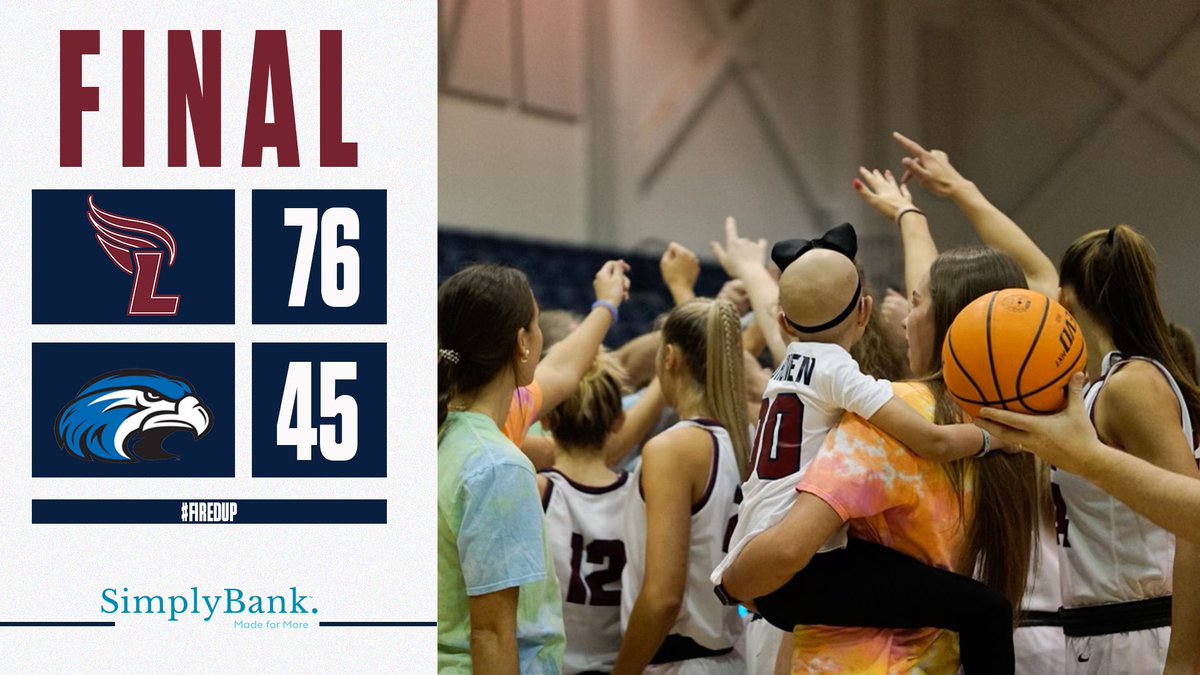 LeeUWBB's tweet photo. LADY FLAMES WIN!!!
What a special night. Liv led us out of the opening huddle, Haylee Jo led us with 18, Macy had a double-double, & we #BeatShorter 76-45!
21-4 on the year - 19-2 in conference. Back in action on Saturday in Carrollton. #FiredUp🔥 https://t.co/tQjT9UBmtY