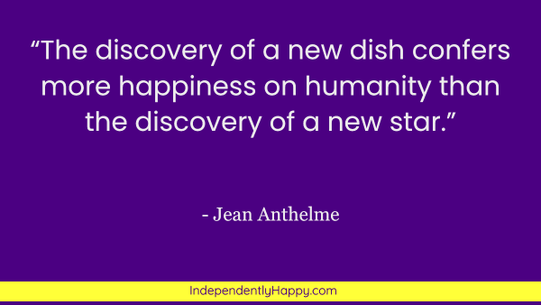 indyhayhay's tweet image. &quot;The discovery of a new dish confers more happiness on humanity than the discovery of a new star.&quot;
– Jean Anthelme

independentlyhappy.com/make-fear-fun
Check out 7 Ways to Make Fear Fun
#ConquerFear #makefearfun #FUncomfortable