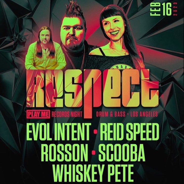 Any #drumandbass fam/fan who can’t make it IRL to @RespectClub tonight, remember they stream it live on twitch! 
Tune in from around the globe to catch the @playmerecords founders w/ special guest @Evol_Intent 
10 pm-2 am PST
Twitch.tv/respectdnb