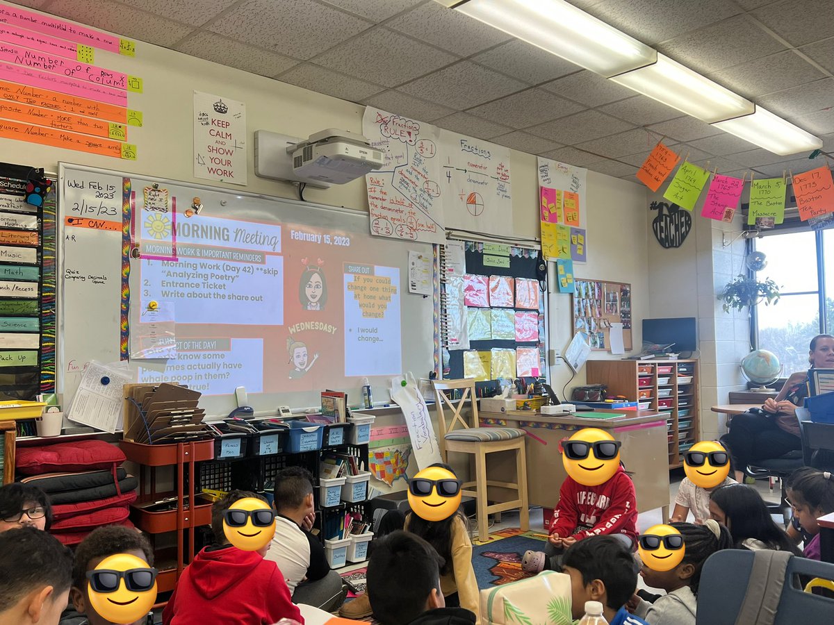 StadleyRough's tweet photo. Circle Up! ⭕️ 
Great community building to start the day in 4th and 5th grade classes! #STRpride #SEL https://t.co/dkzehYwyWm