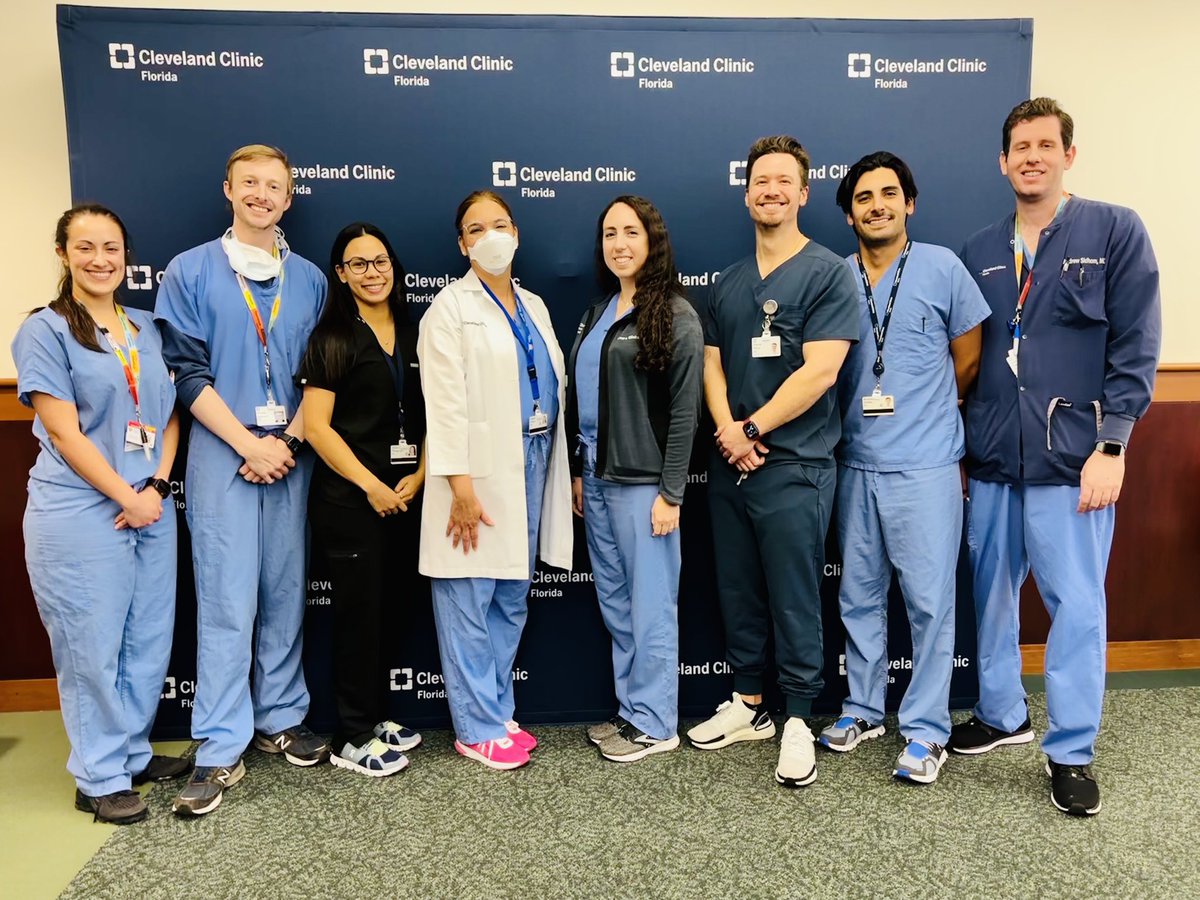 CCFloridaAnes's tweet photo. Shoutout to our favorite advocate for patient safety and quality improvement Dr Lilibeth Fermin! Here she is with our senior anesthesia residents after an afternoon of learning about optimizing perioperative care! 
@Lxf10A https://t.co/6OoyT1ek2X