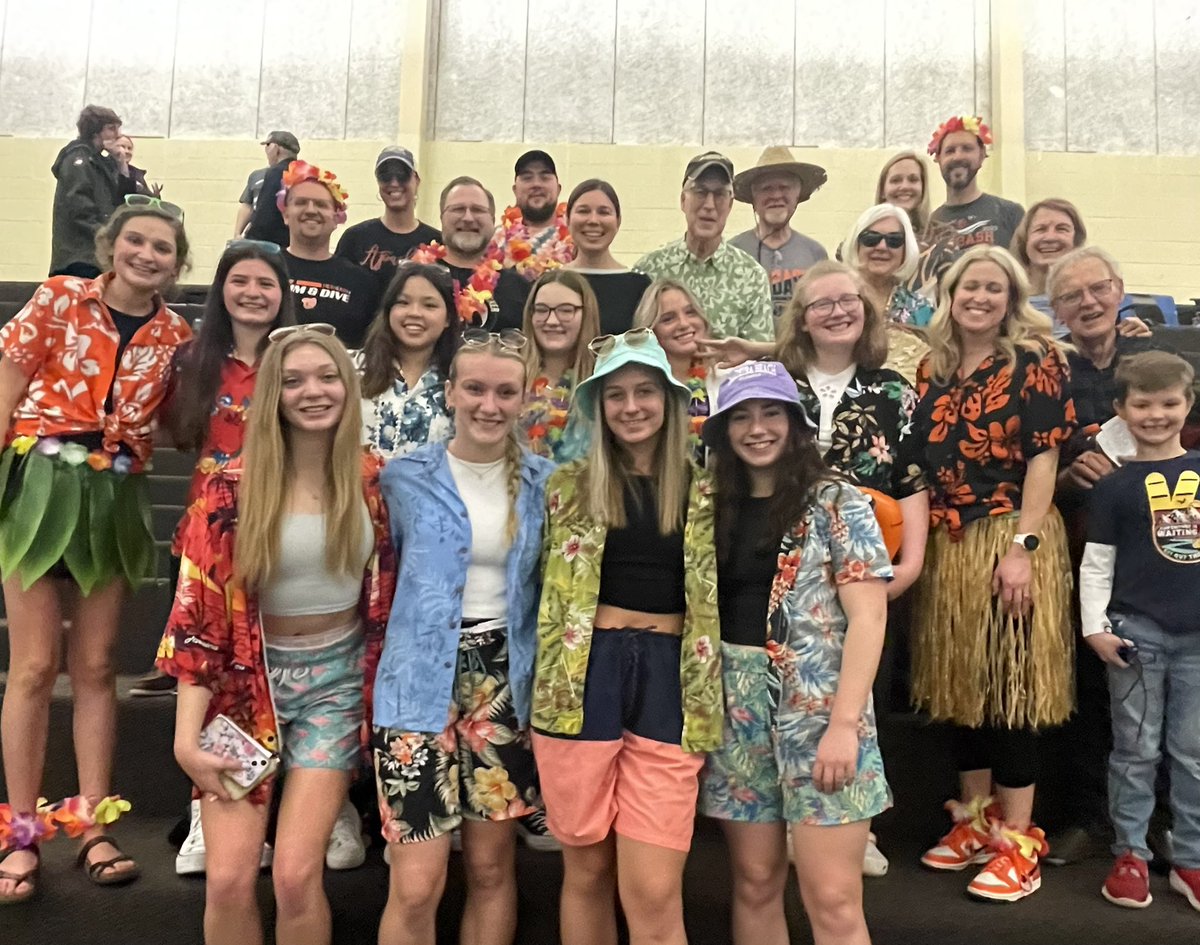 Best cheer section at the sectional prelims. Thank you for your support!  See you Saturday for the finals!