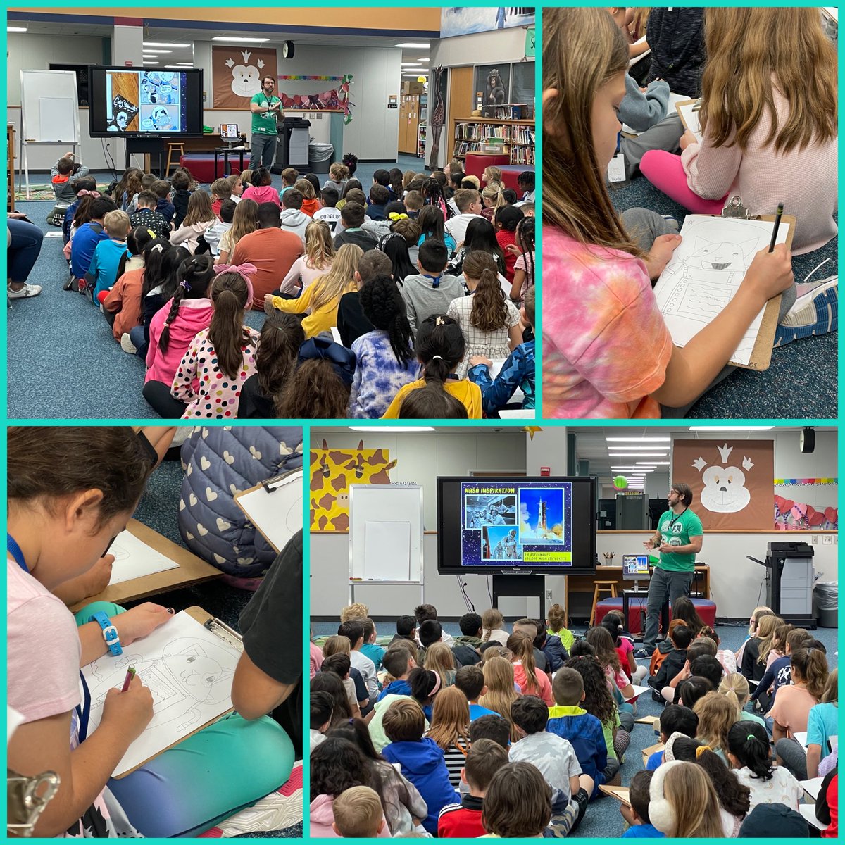 mbmaddan's tweet image. So fun @SampsonElem with @thebrockart and @2ndgradeSampson @3rdGradeSampson for a day of awesome learning! Thank you! @CyFairLibraries @CyFairEdTech #sampsonstrong